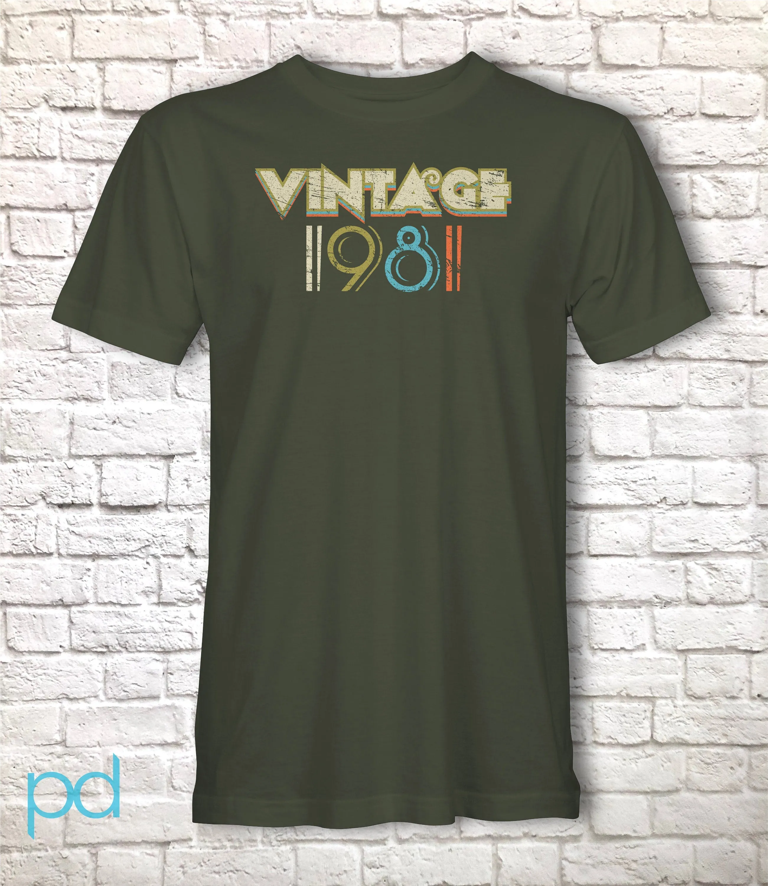 40th Birthday Gift 'Vintage 1981' T Shirt