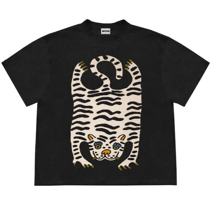 Abstract Art Tiger Psychedelic Print Aesthetic T-Shirt