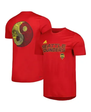 AEROREADY adidas Men's Seattle Sounders FC Team Red Hook T-Shirt