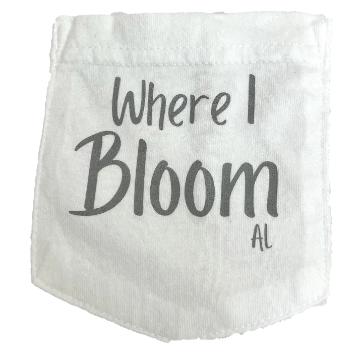 Alabama Themed Comfort Colors Tshirt - "Where I Bloom" Collection