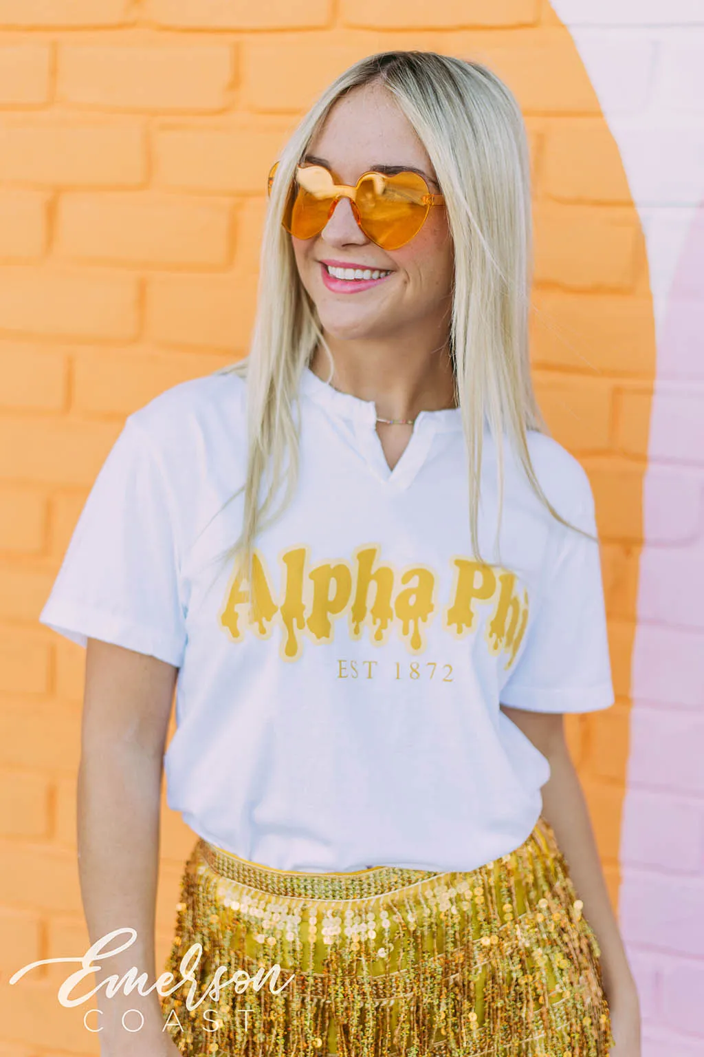 Alpha Phi Honey Bid Day Notch Tee