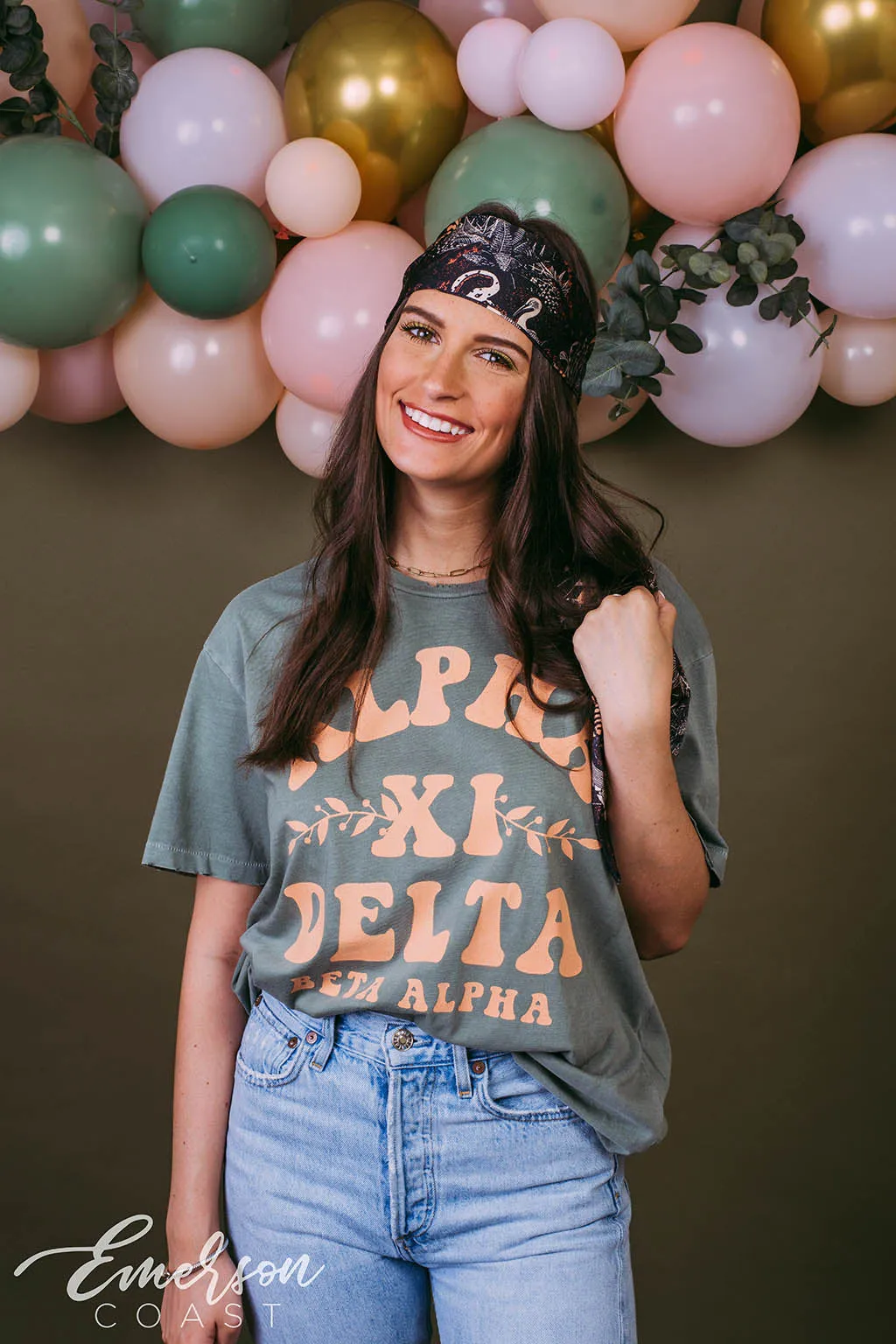 Alpha Xi Delta Boho Recruitment T-shirt