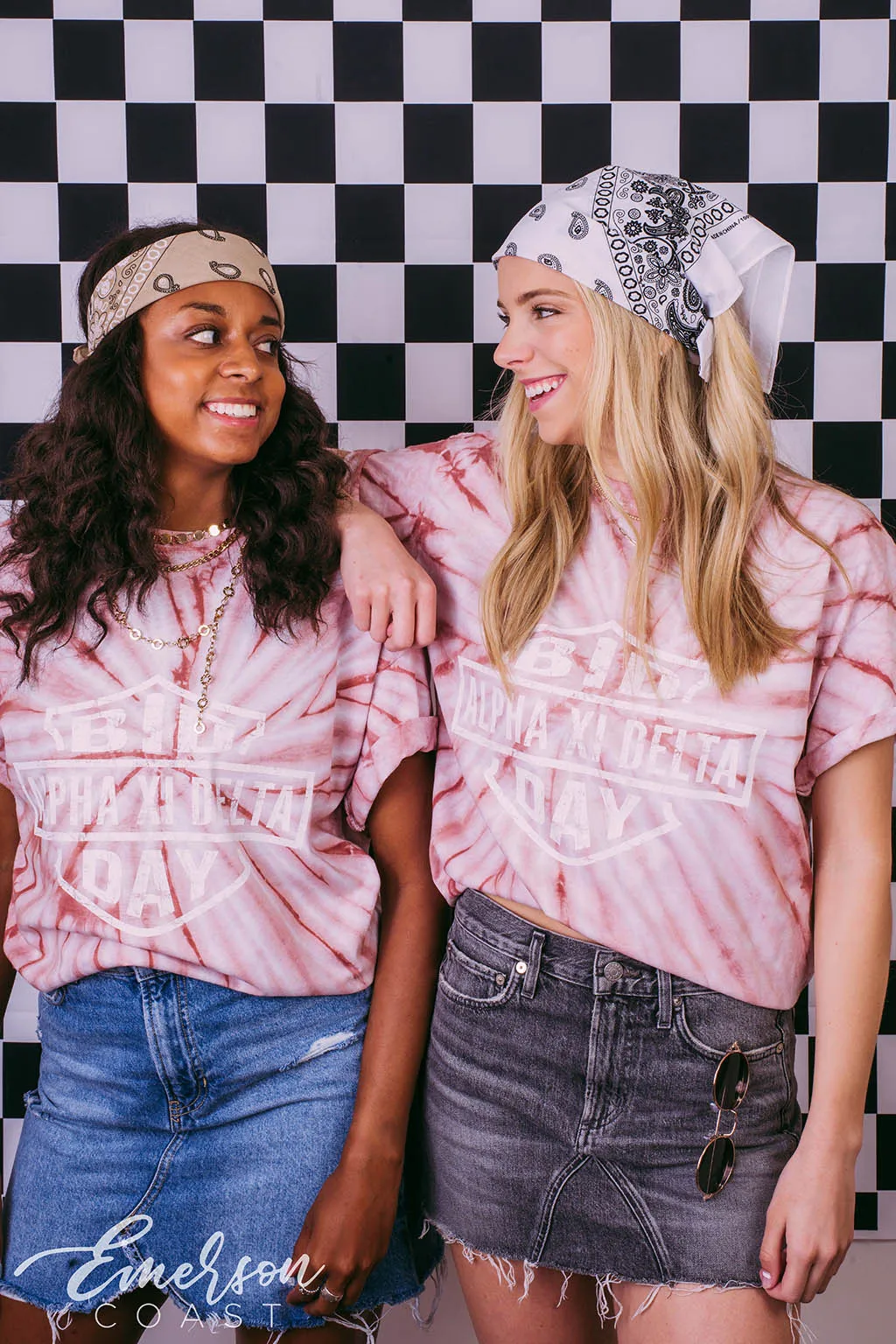 Alpha Xi Delta Ride Of Your Life Bid Day Tie Dye Tee