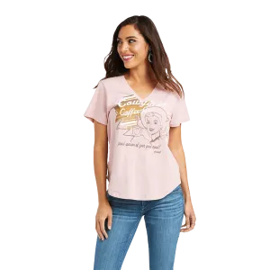 Ariat Women's Cowgirl Coffee Graphic Short Sleeve Tee