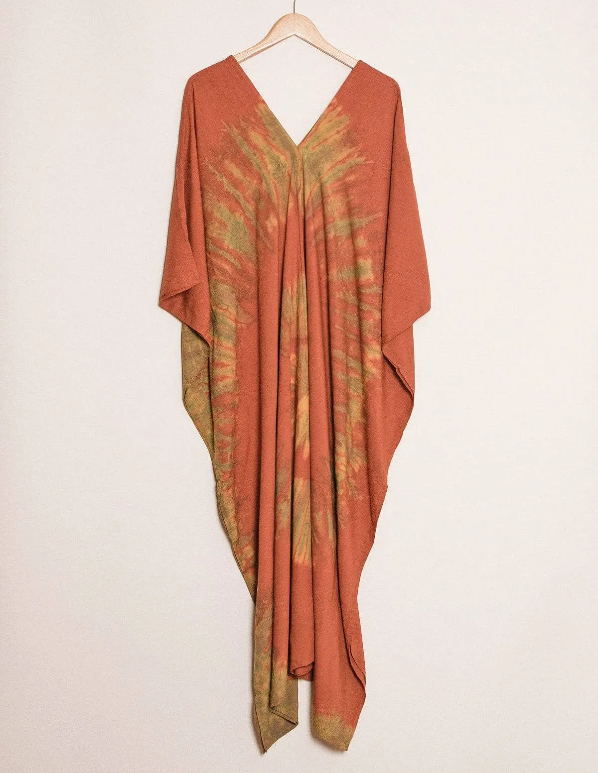 Aurora Tie-Dye Kaftan - Rust