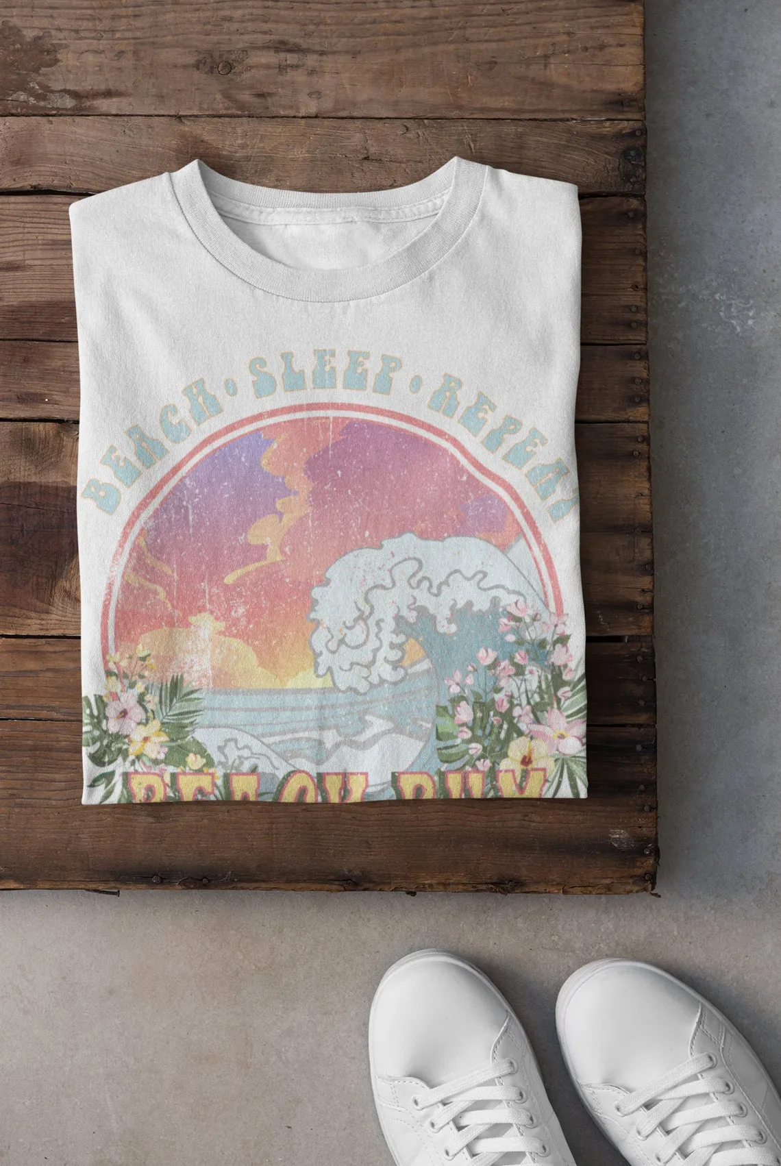 Beach Bum Softstyle Bella Tee / Fun Hippie Vibes Tee/ Youth and Adult Sizing Available