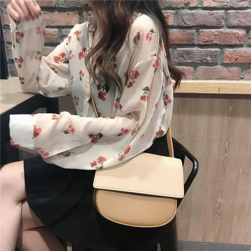 Blouses Women Ulzzang Summer Spring New College Fresh