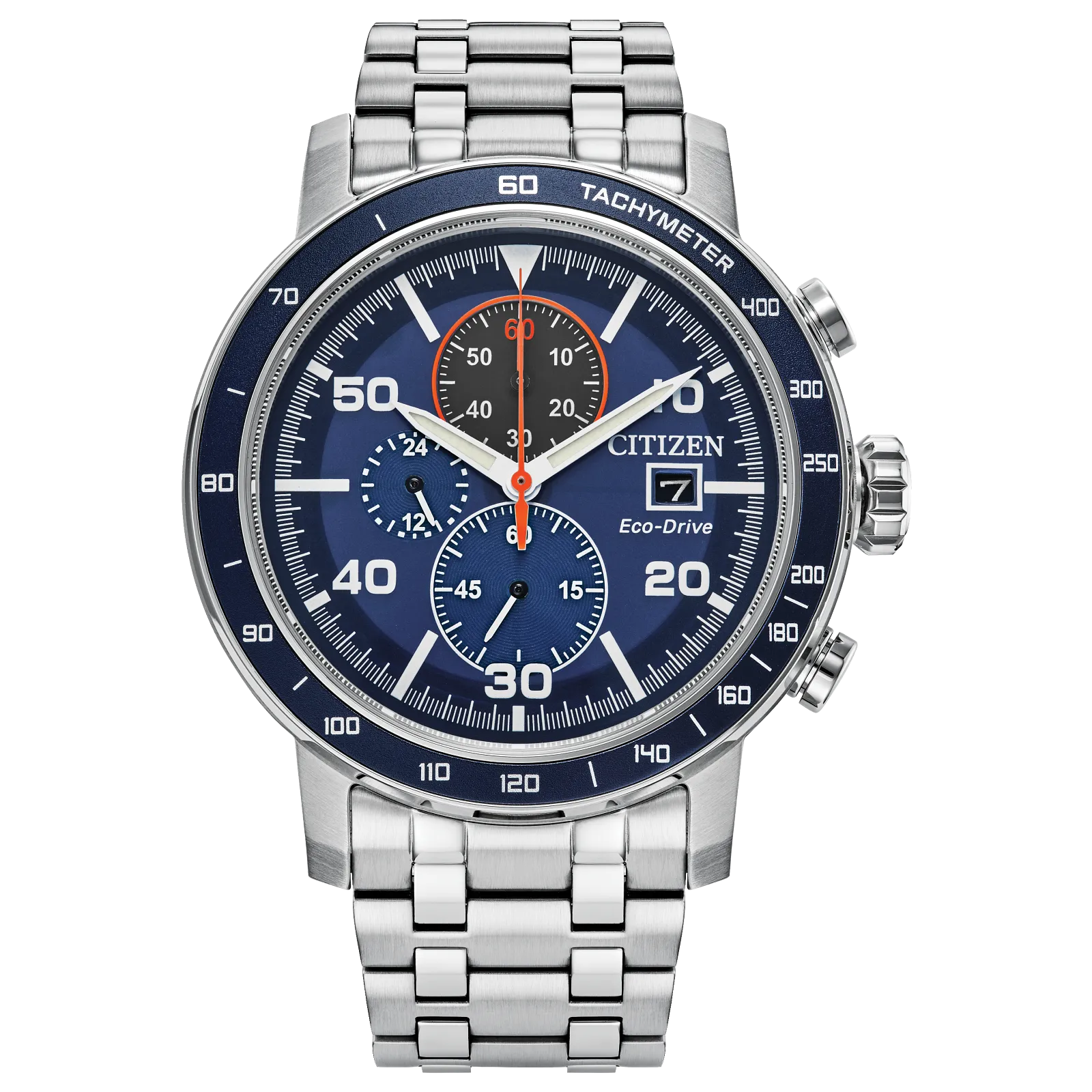 Blue Brysen Watch in Stainless Steel