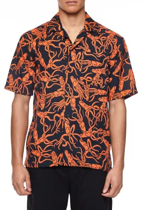 Boardies x Raeburn Shirt Squid Orange