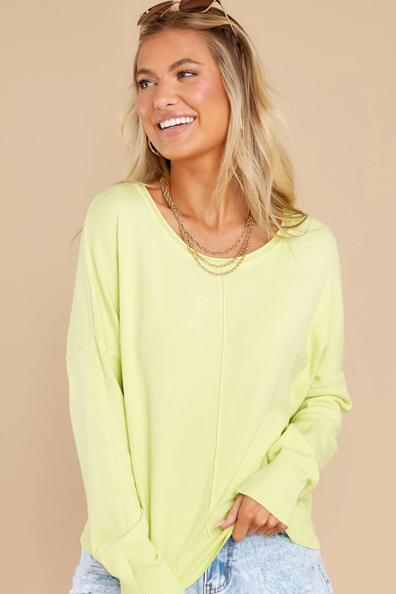 Bright Eyes Lime Green Top