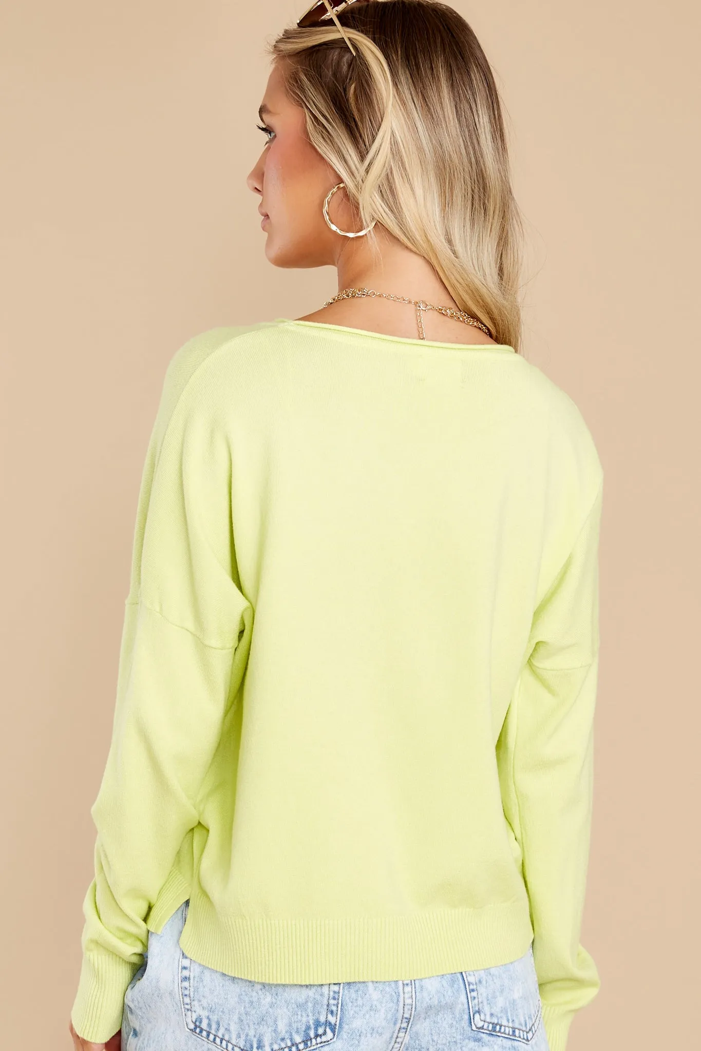 Bright Eyes Lime Green Top