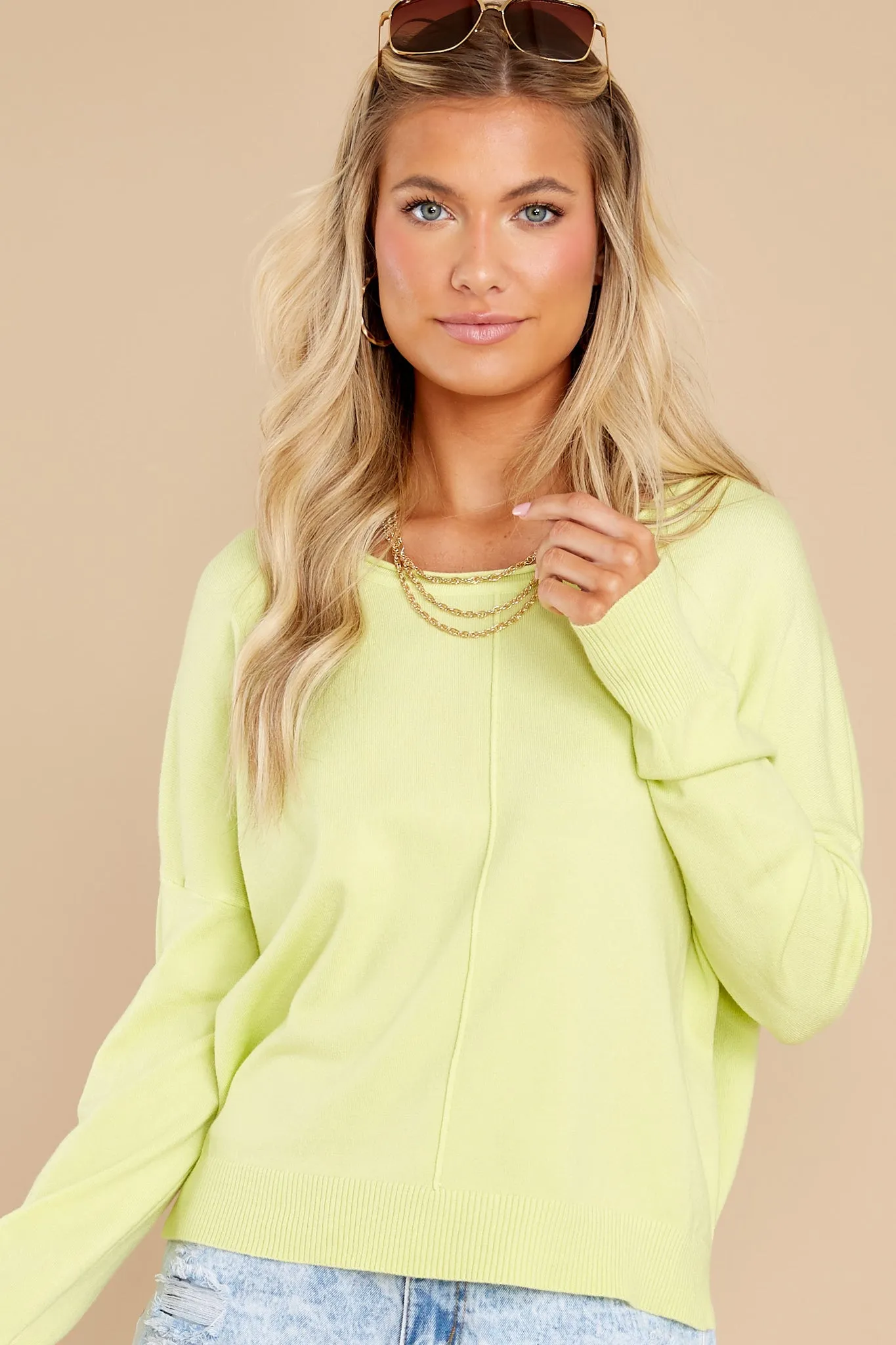 Bright Eyes Lime Green Top