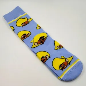 Cartoon Socks, Womens & Mens Fun Novelty Crew Character 360 Degree Artwork Designed Socks