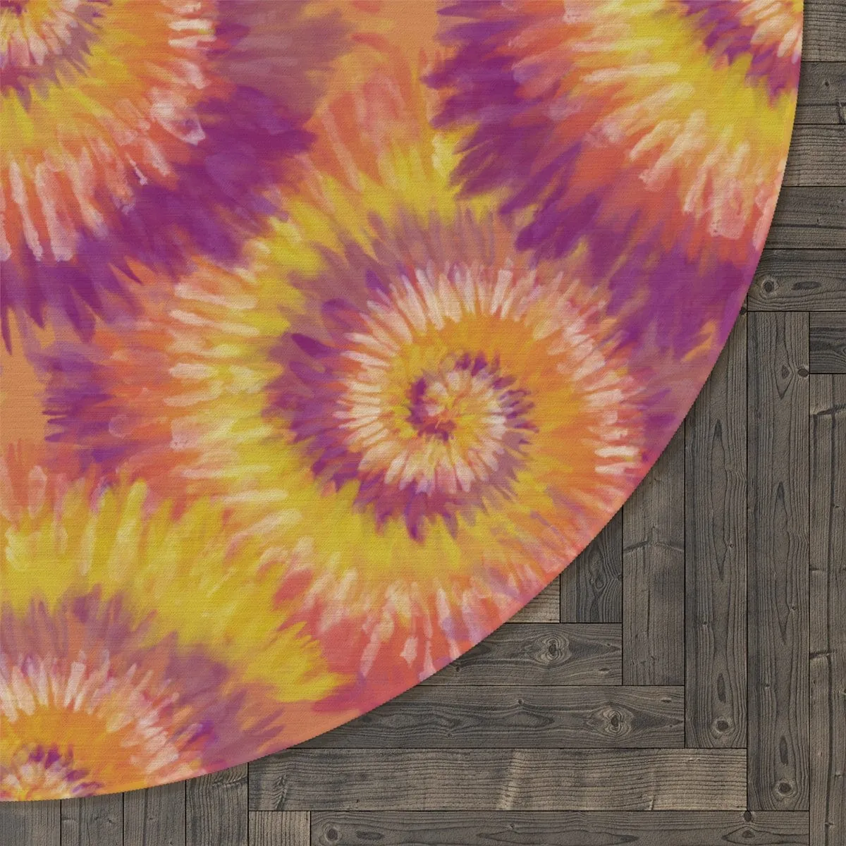 Coral Tie Dye Rug