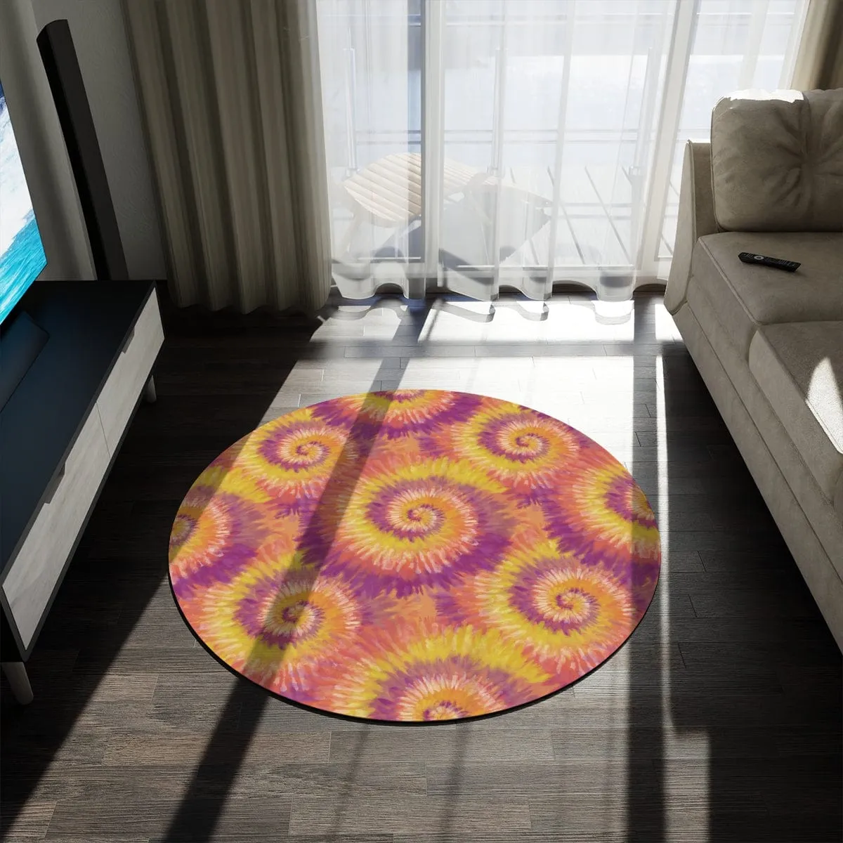 Coral Tie Dye Rug