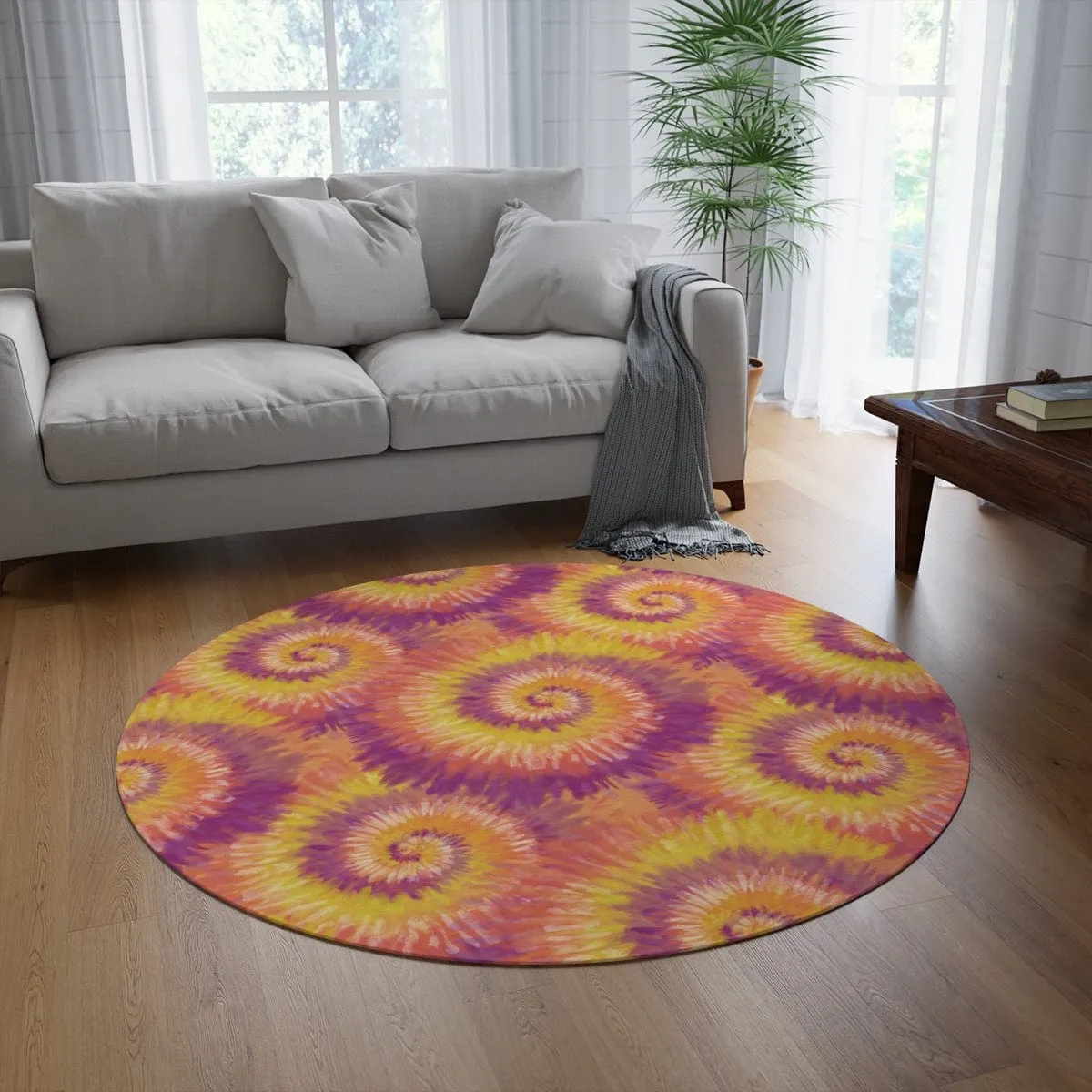 Coral Tie Dye Rug