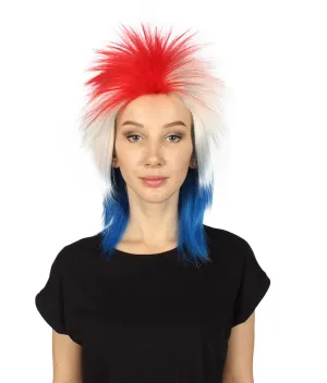 Costa Rica  Flag Sports, 80's Mullet Wig | Premium Breathable Capless Cap