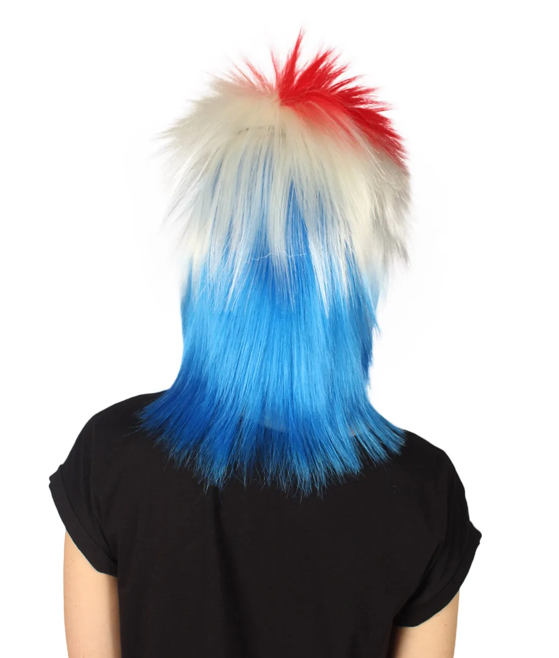 Costa Rica  Flag Sports, 80's Mullet Wig | Premium Breathable Capless Cap