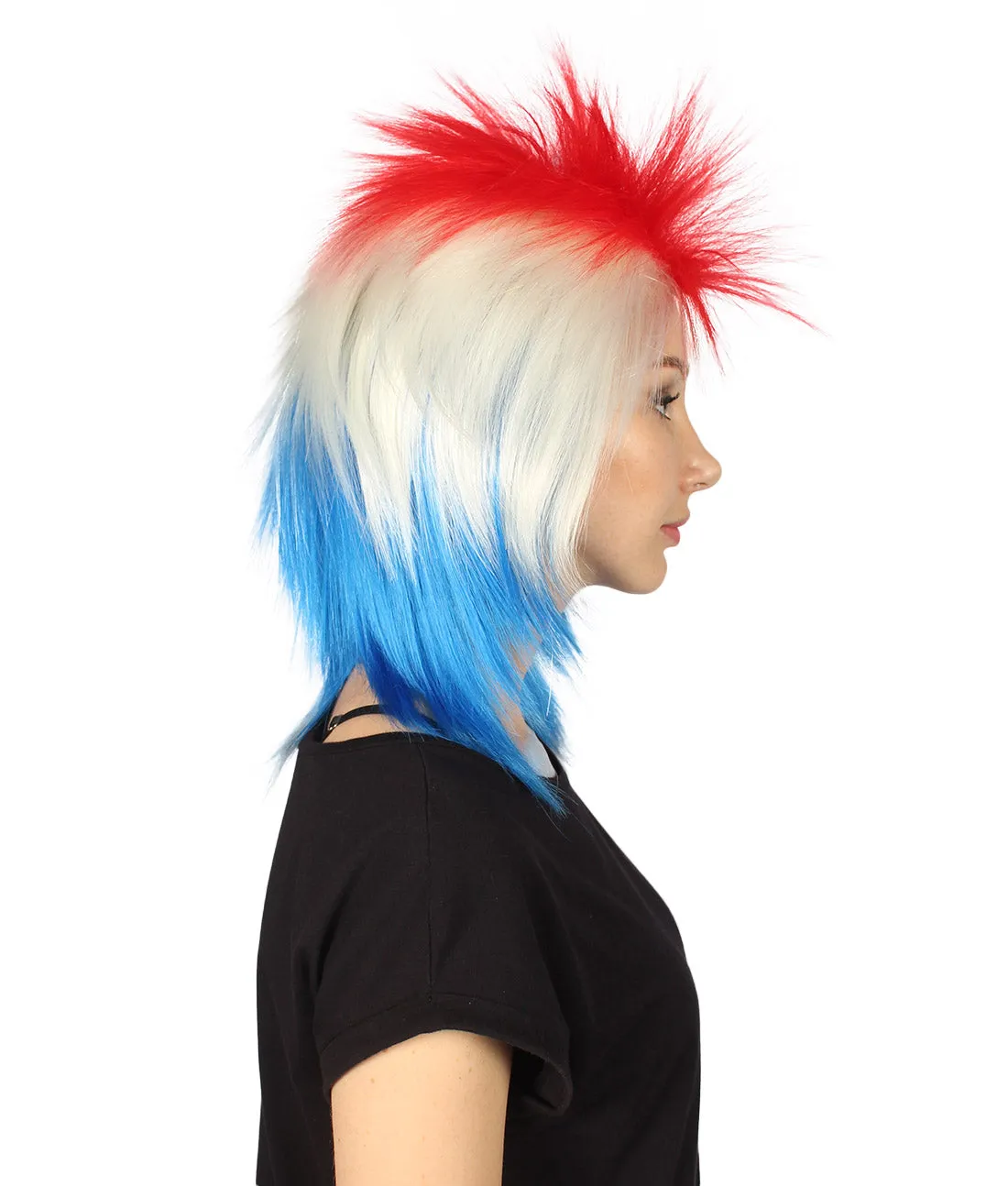 Costa Rica  Flag Sports, 80's Mullet Wig | Premium Breathable Capless Cap