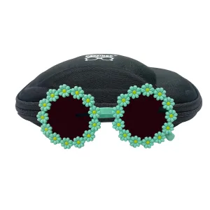 DC DECORIO Flower designed Round Sunglasses Suitable & trendy for boys n girls aged between 3-10 yrs (Car Green)