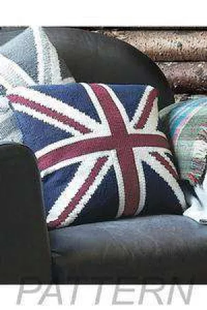 Debbie Bliss Union Jack Cushions PATTERN ONLY