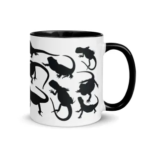 Dragons, Dragons Everywhere - Bearded Dragon Mug with Color Inside