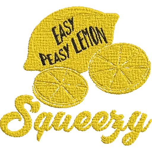 Easy-Peasy-Lemon-Squeezy-Summertime - Embroidery Design