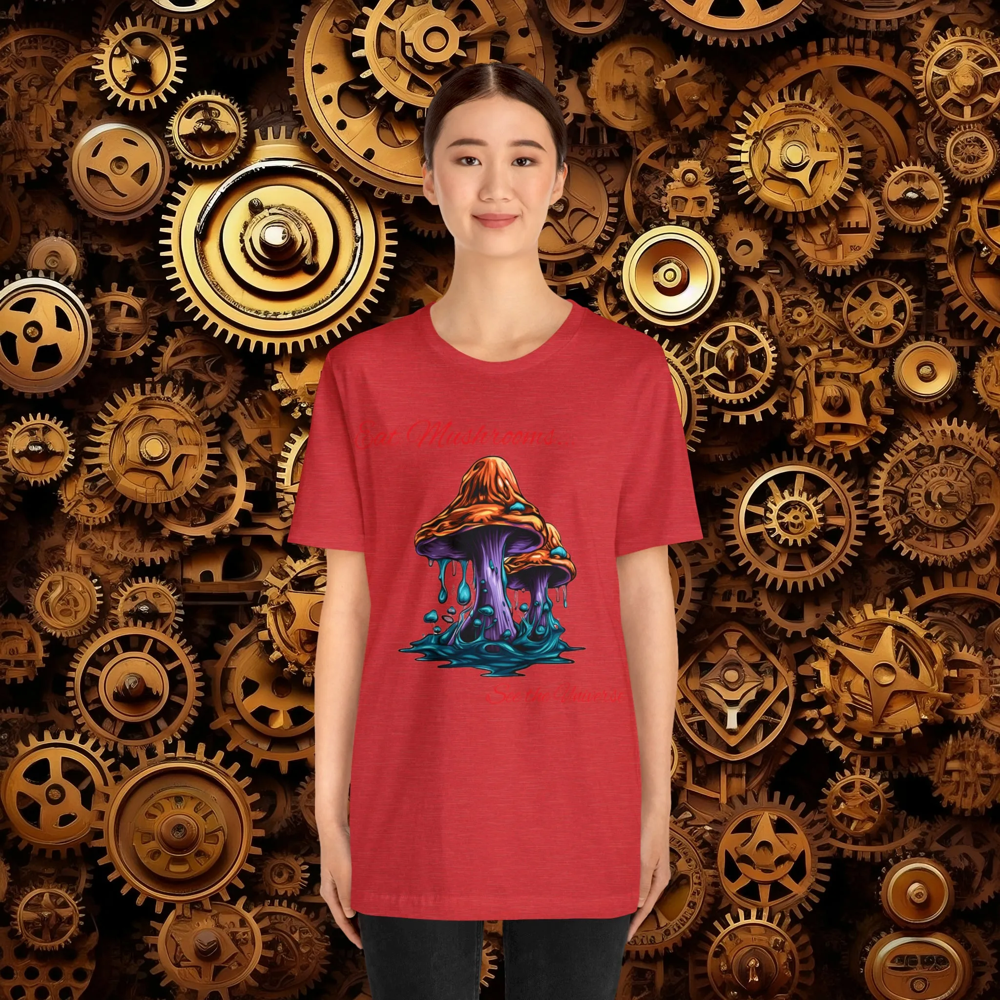 Eat Mushrooms, See the Universe Mushroom tee #1