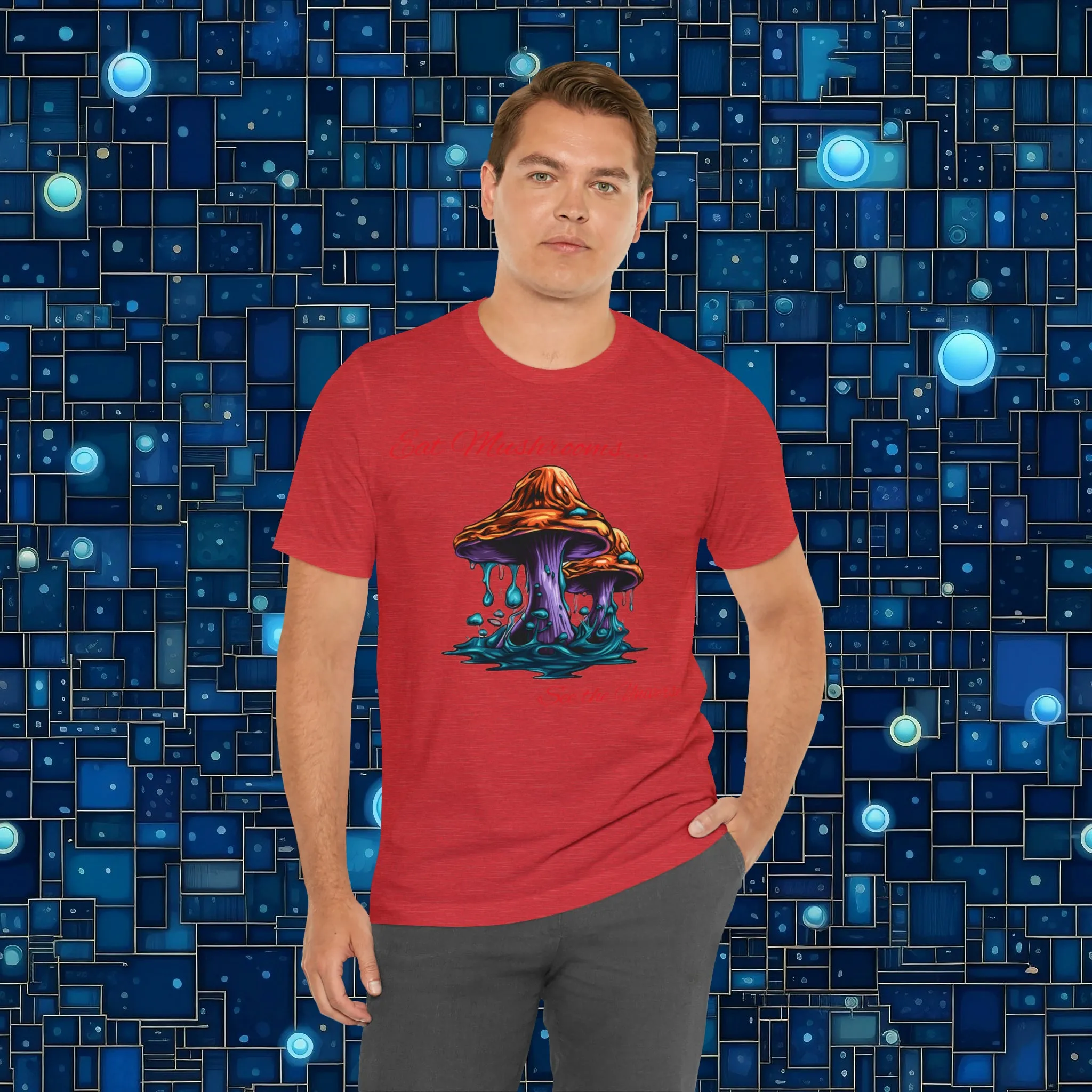 Eat Mushrooms, See the Universe Mushroom tee #1