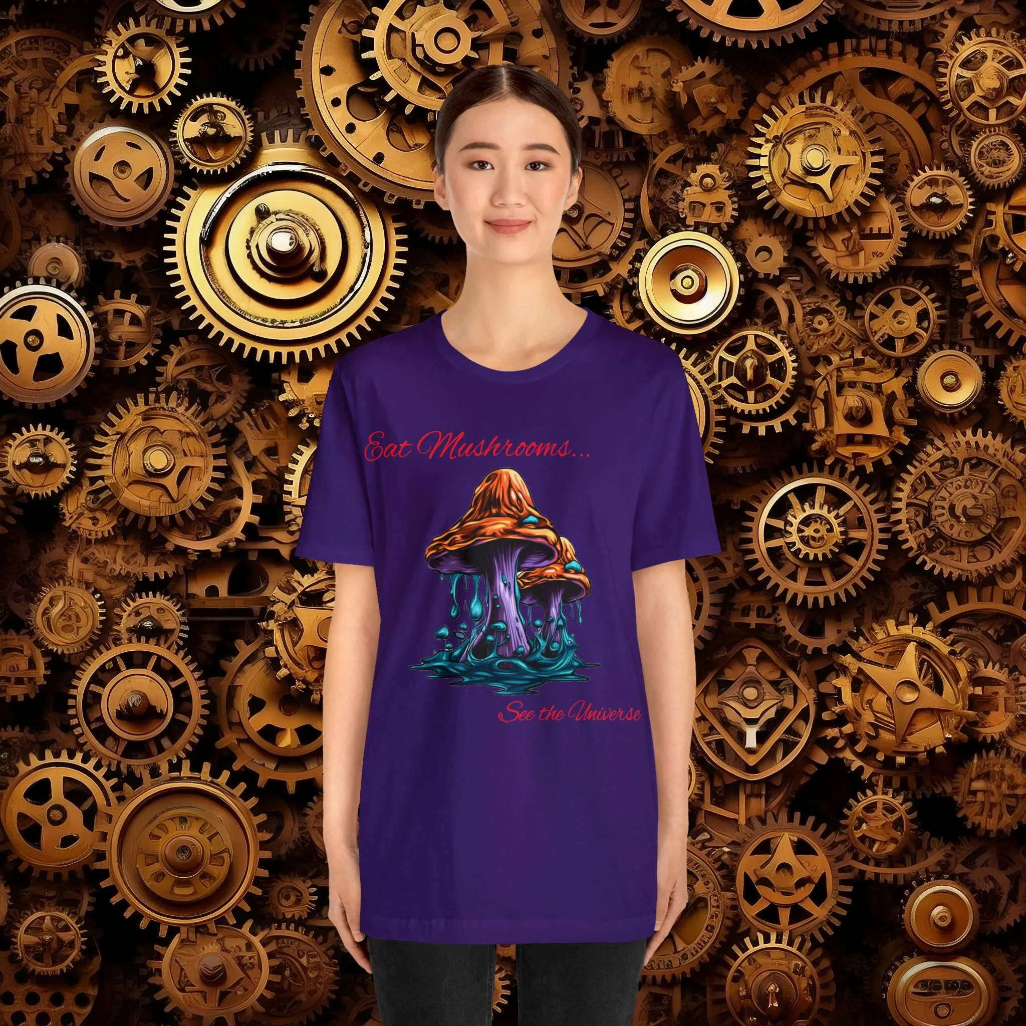 Eat Mushrooms, See the Universe Mushroom tee #1