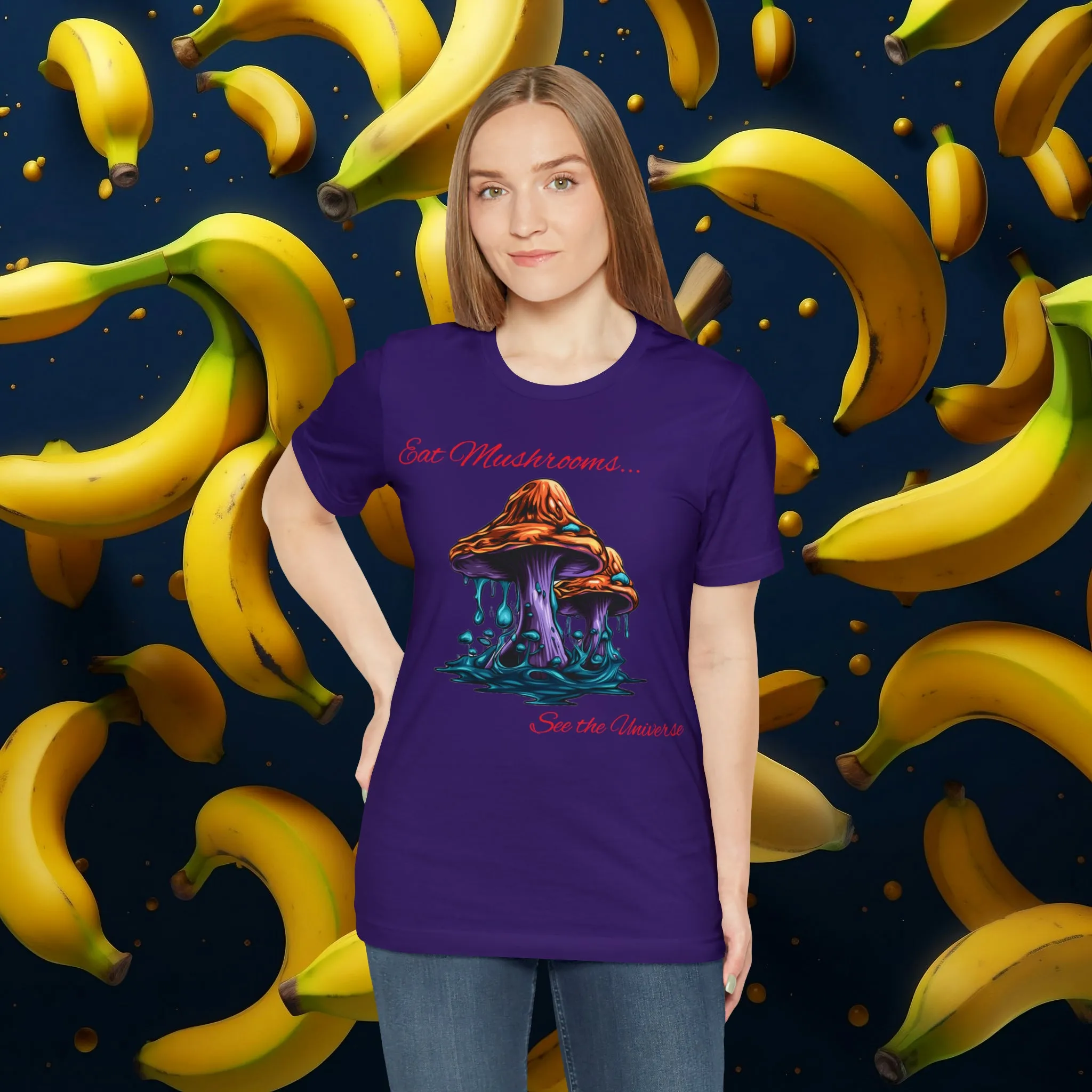 Eat Mushrooms, See the Universe Mushroom tee #1