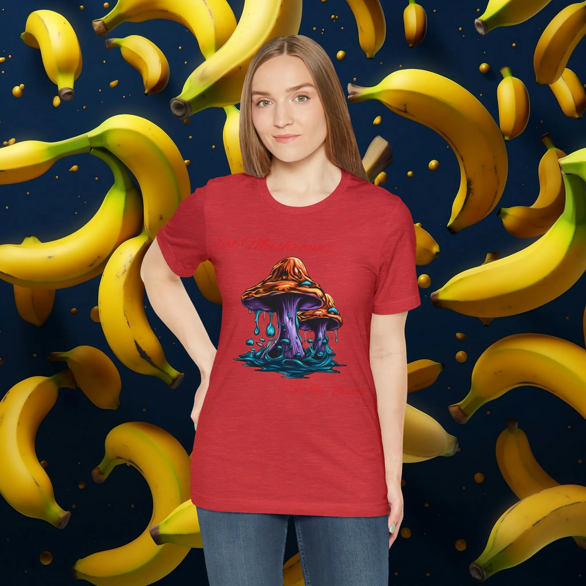 Eat Mushrooms, See the Universe Mushroom tee #1