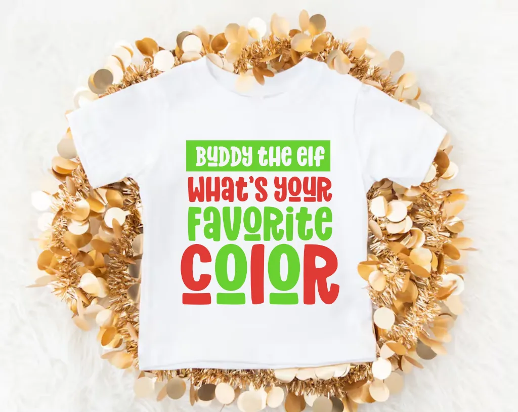 Elf Favorite Color Shirt | Youth Christmas Shirt