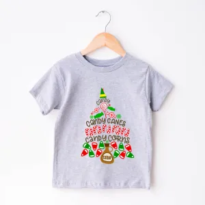 Elves 4 Food Groups Shirt for Kids | Youth Christmas Shirt