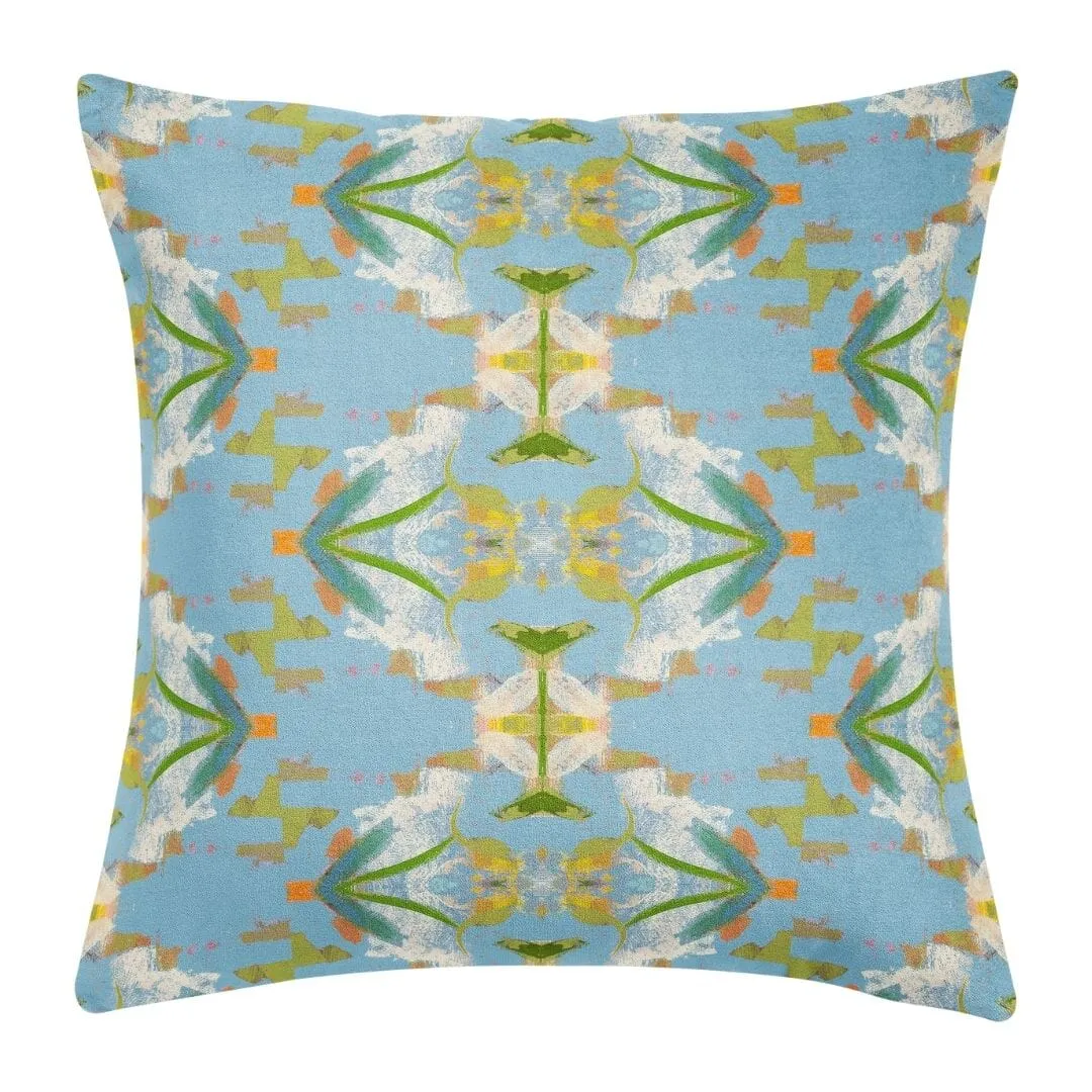 English Garden Blue 22x22 Pillow