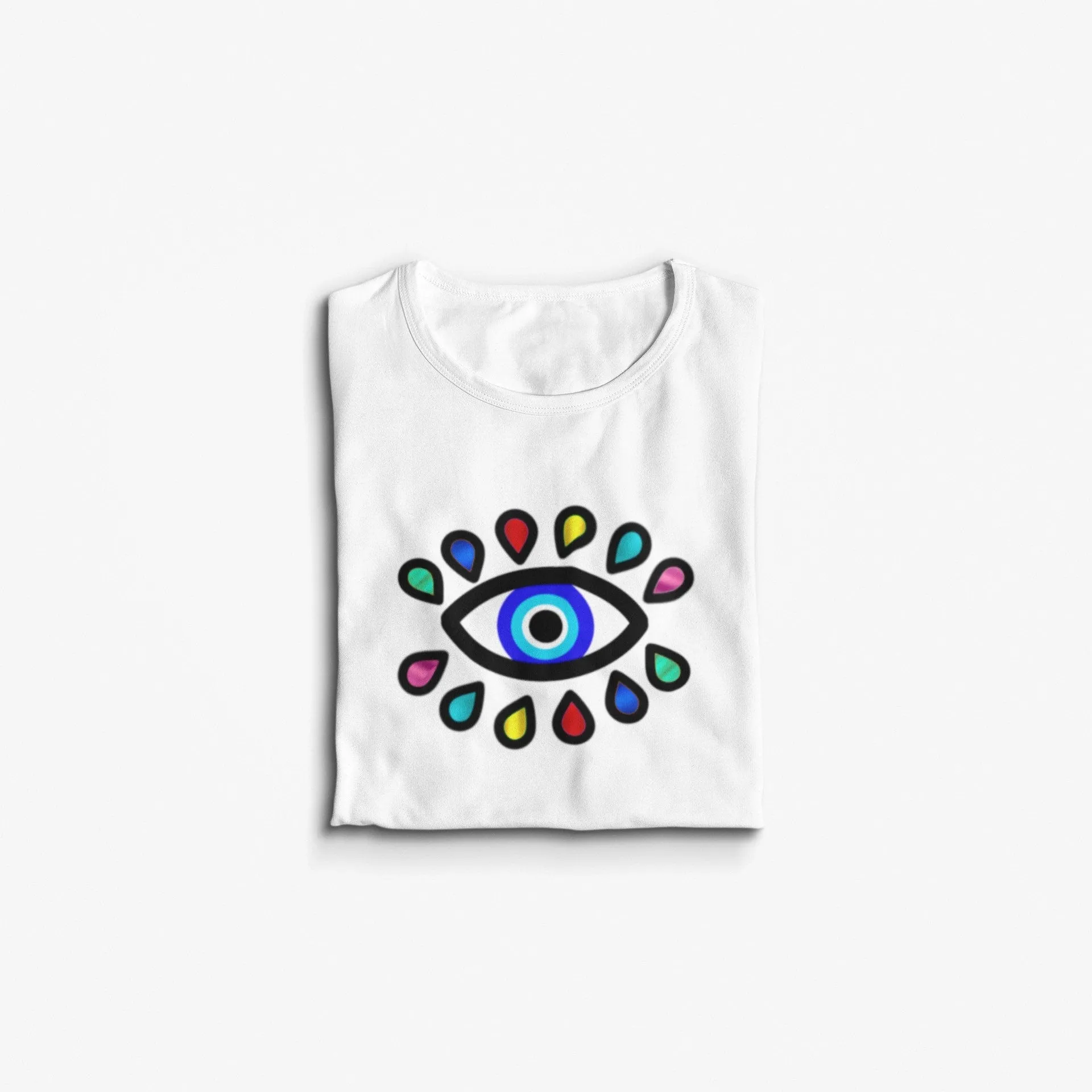 Evil Eye T shirt, Colorful T shirt