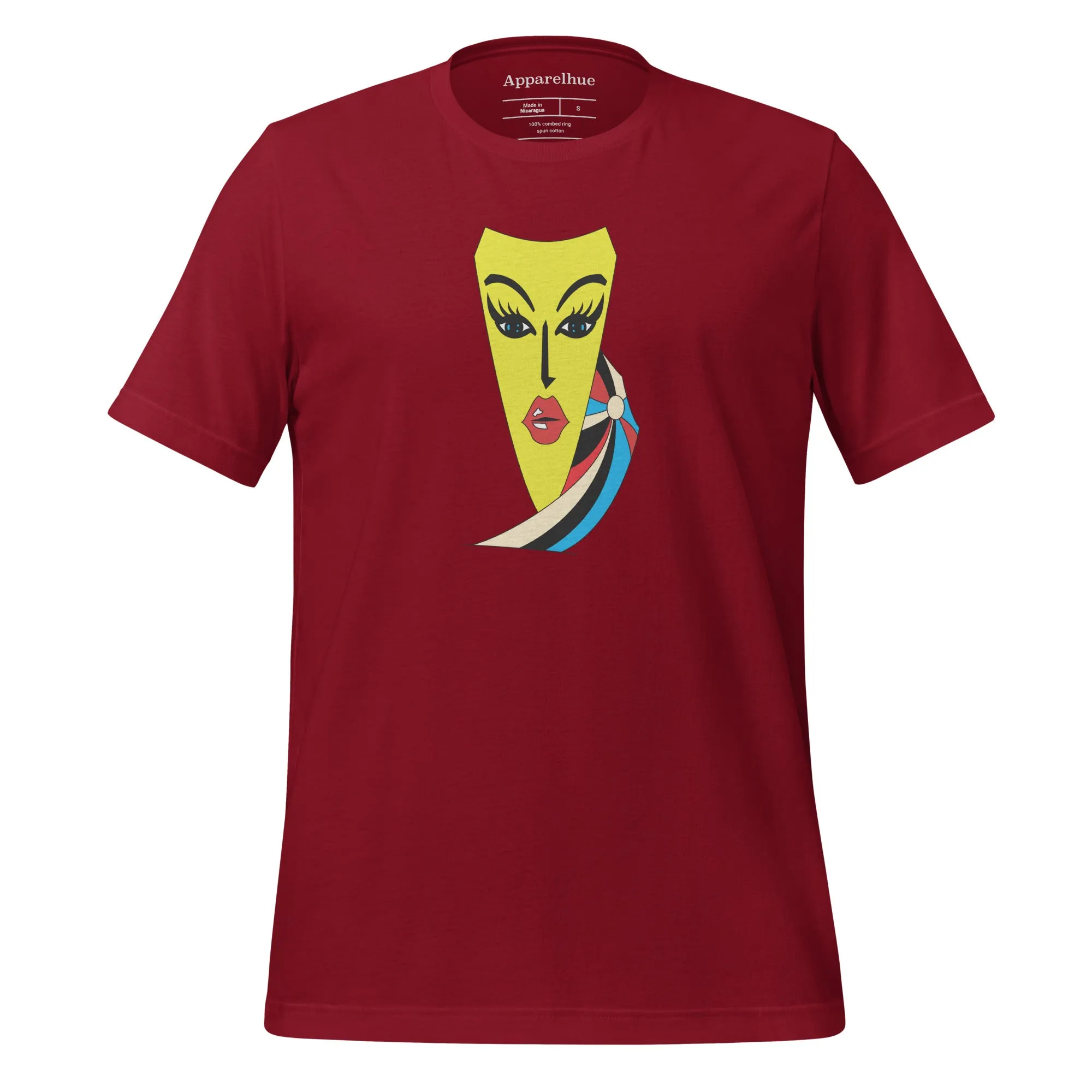 Face Art Print T-Shirt – Unique Graphic Design | Apparelhue Vibrant Art print Tee