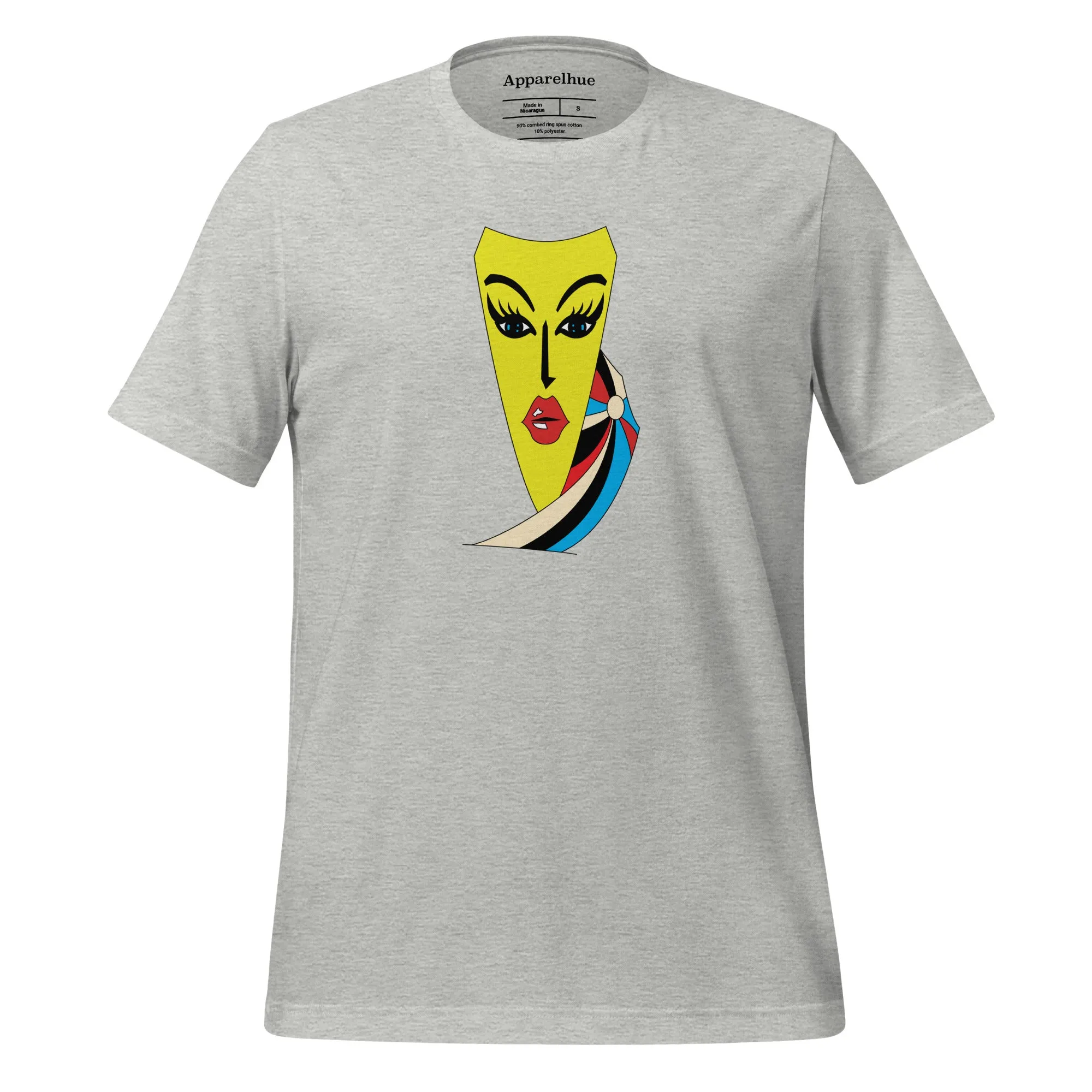 Face Art Print T-Shirt – Unique Graphic Design | Apparelhue Vibrant Art print Tee