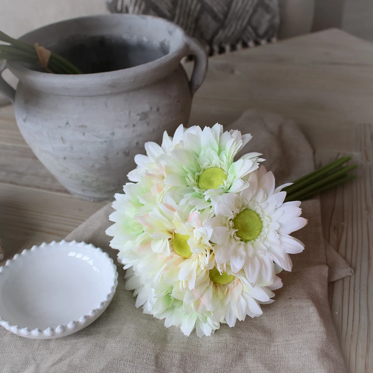 Faux Soft Pastel Gerbera Bunch