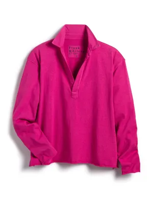 Frank & Eileen - Popover Henley in Bougainvilla