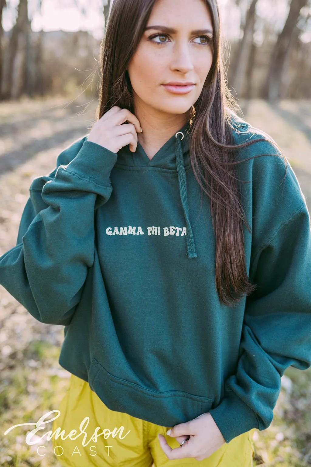 Gamma Phi Beta True and Constant Green Hoodie