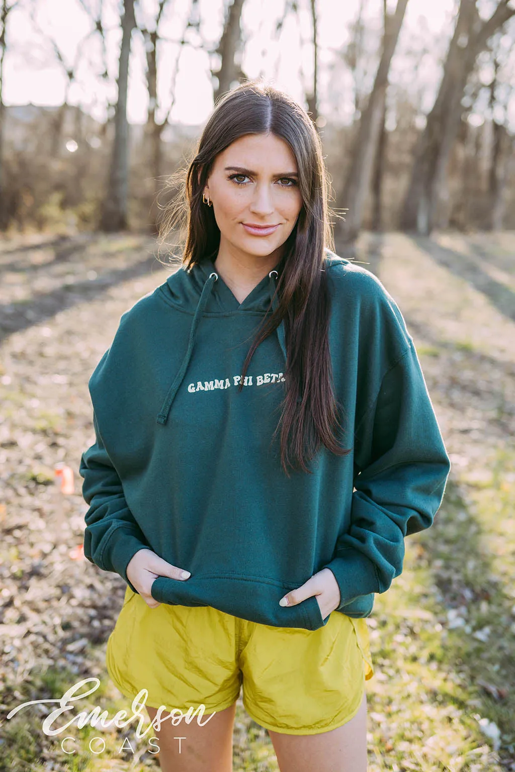 Gamma Phi Beta True and Constant Green Hoodie