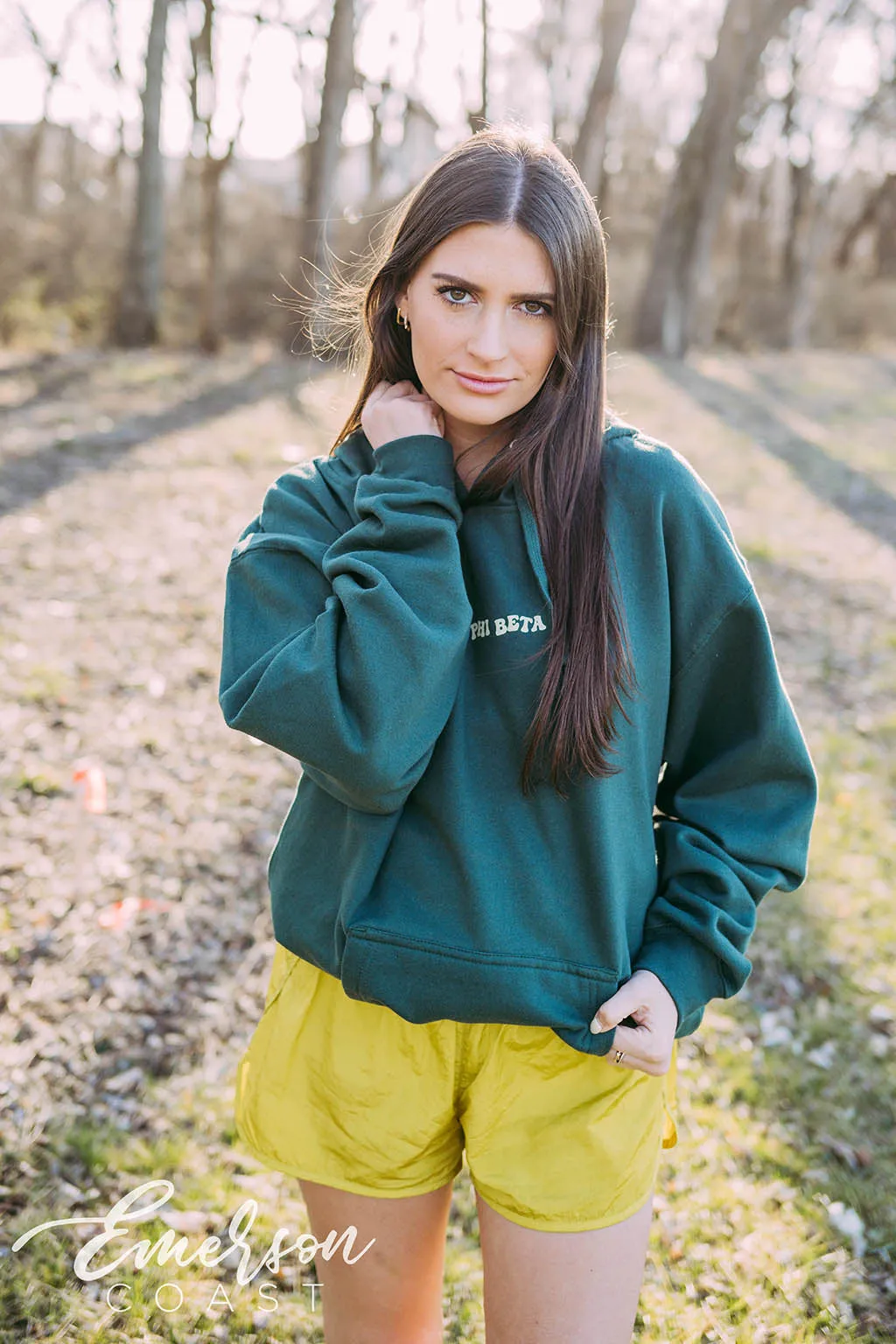 Gamma Phi Beta True and Constant Green Hoodie