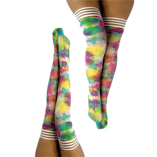 Gilly Rainbow Tie Dye Thigh-High