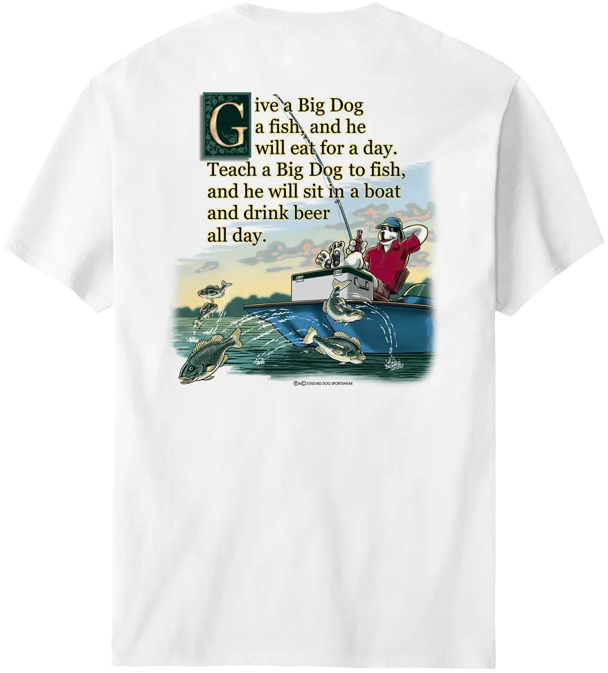 Give A Big Dog A Fish T-Shirt