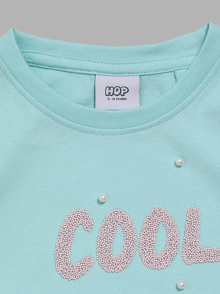 HOP Kids Mint Pearl Accent Top