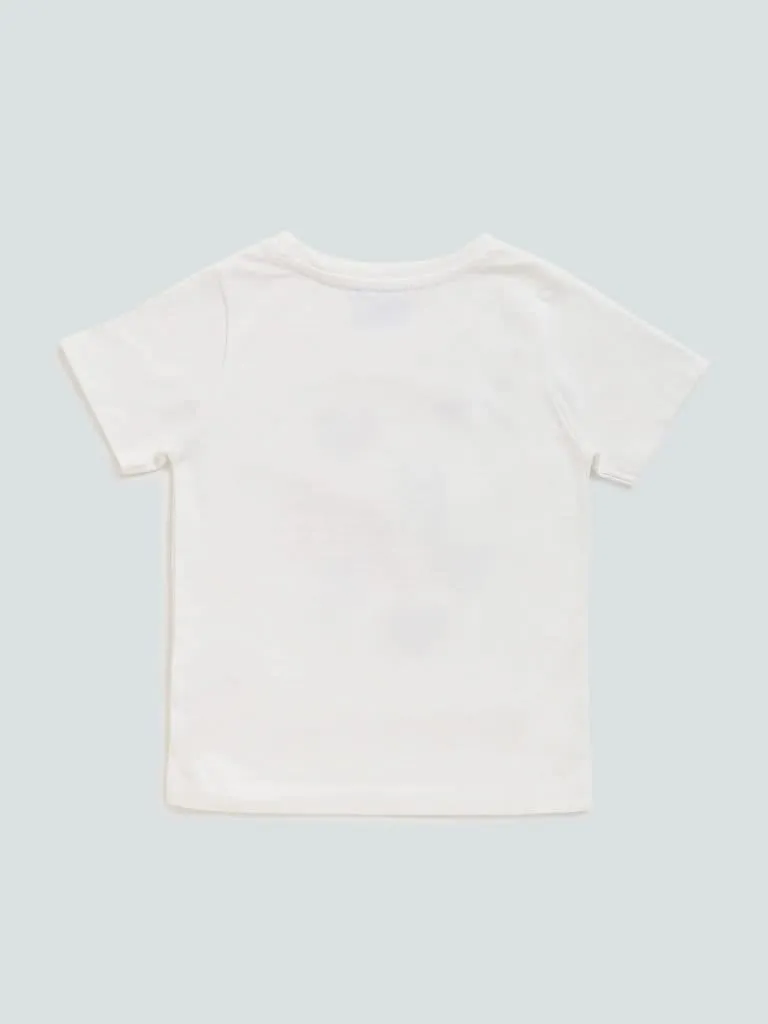 HOP Kids White Sequel Design T-Shirt