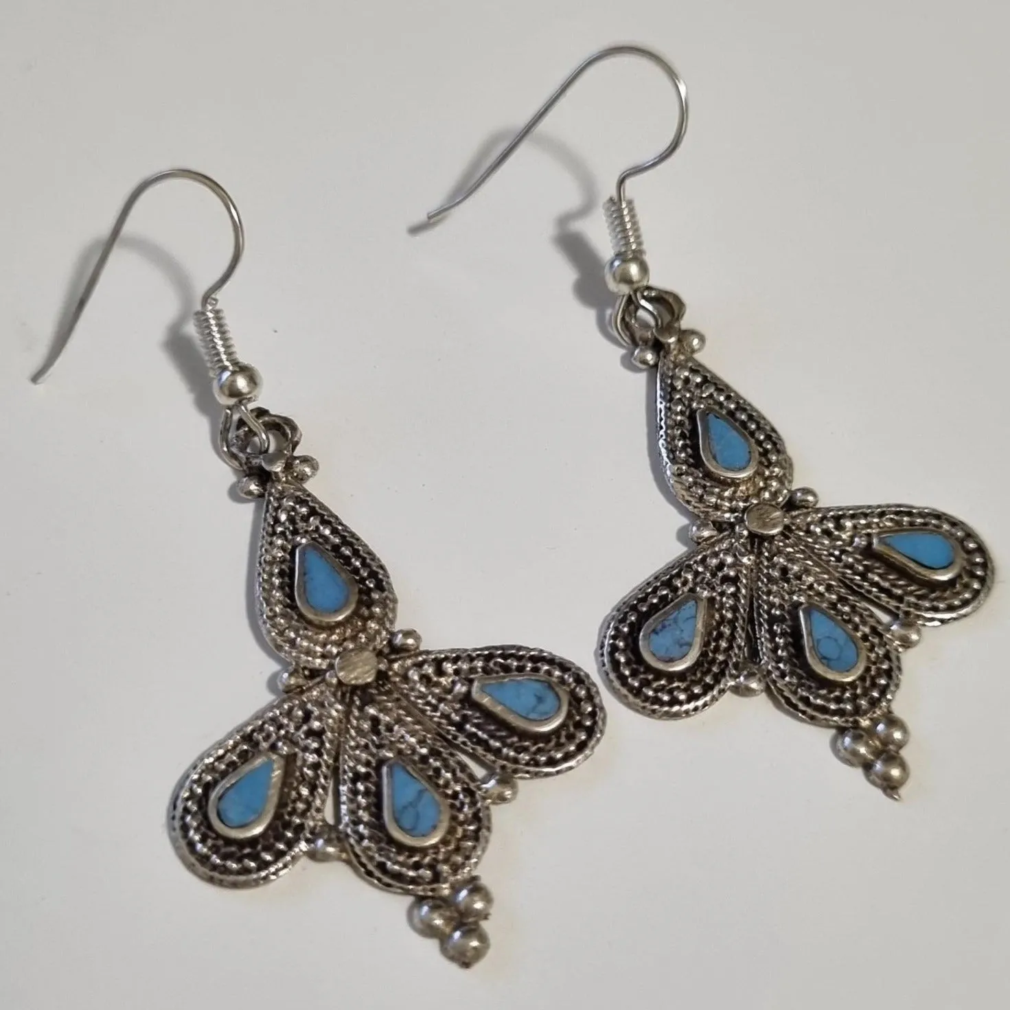 Kuchi Tribal Earrings - 4 stones