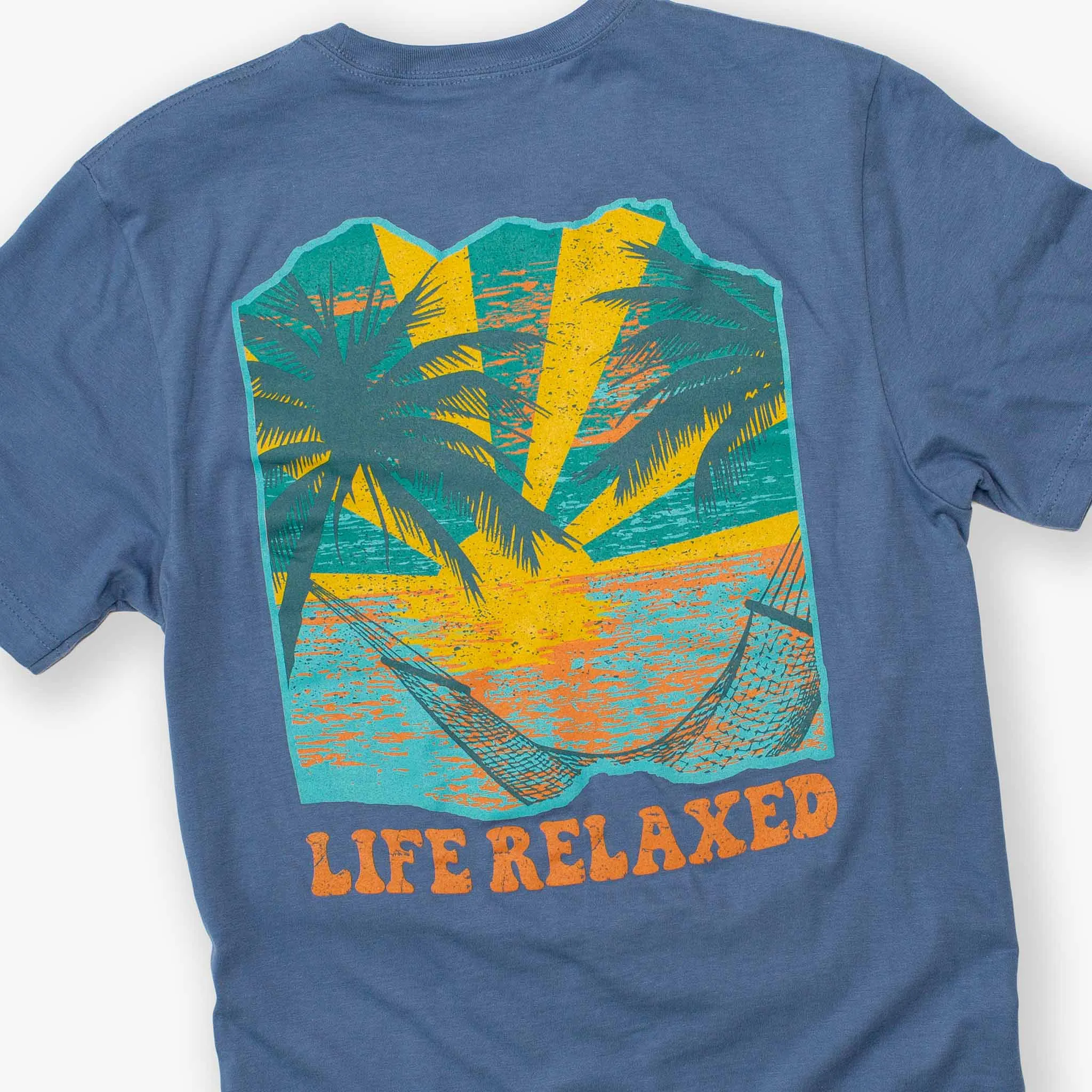 Life Relaxed Beach Hammock Graphic Tee