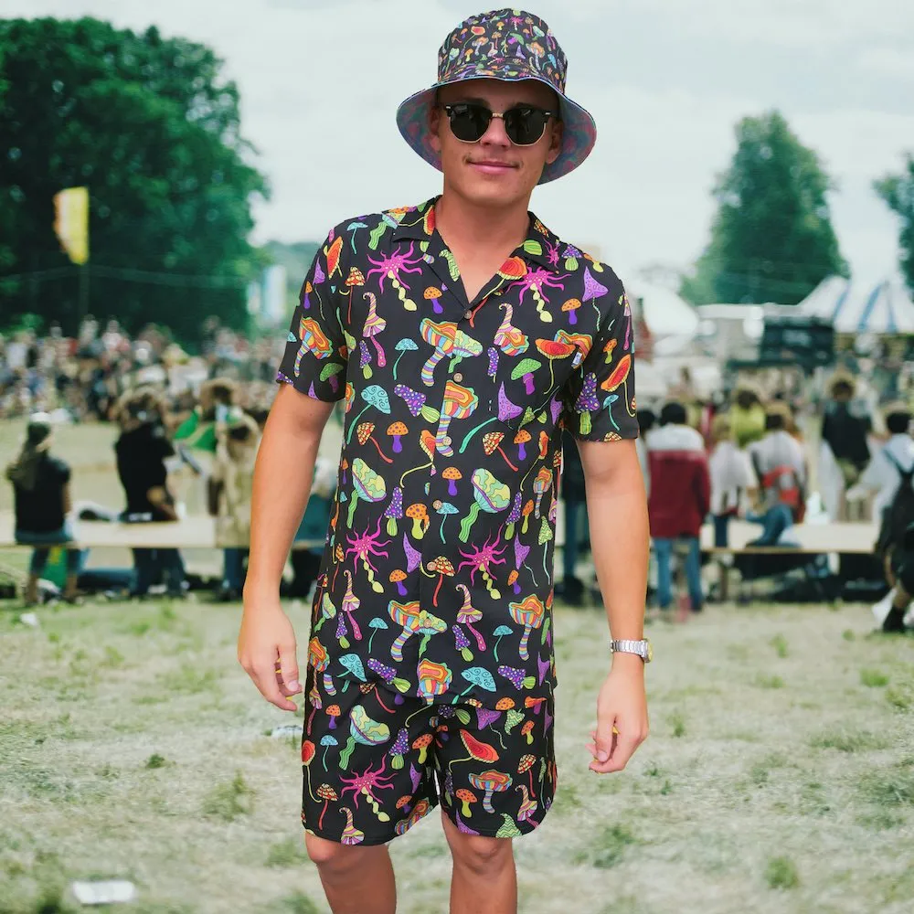 Magic Mushrooms - Mens Festival Shirt & Shorts